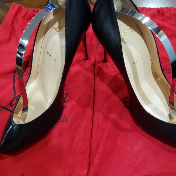 Christian Louboutin size EU 40 US 9.5 Black $350 - Picture 10 of 16
